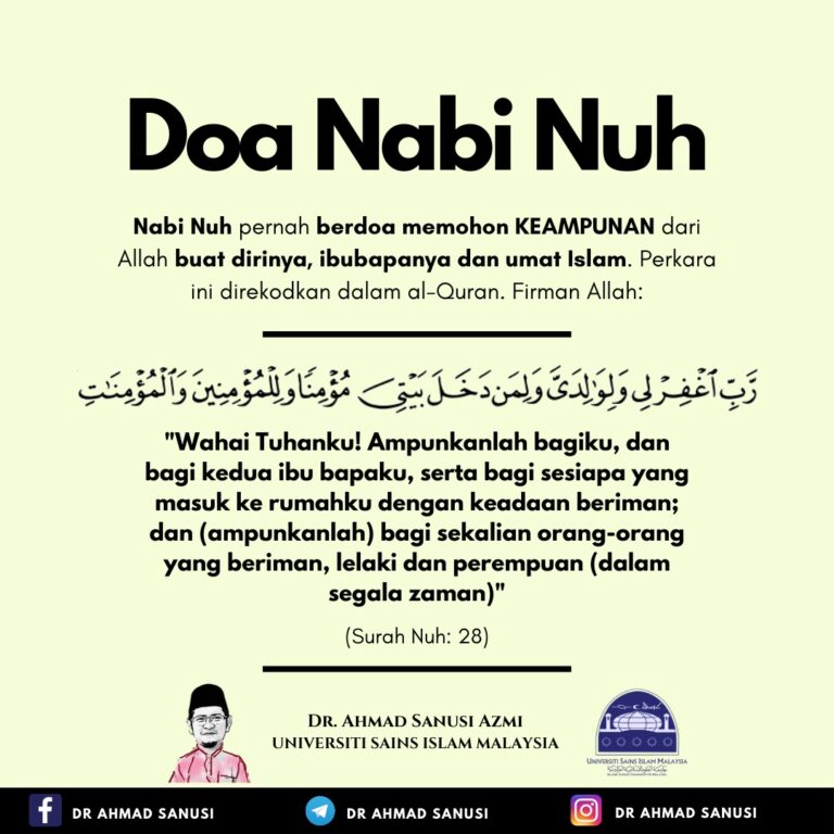 Doa Para Nabi Dalam al-Quran utk amalan kita – Haliabara media