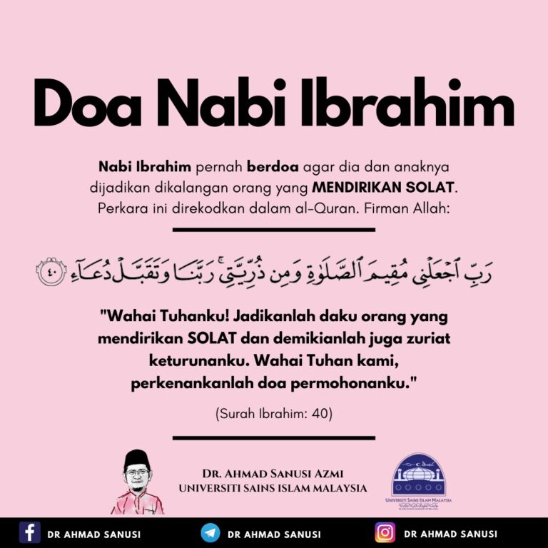 Doa Para Nabi Dalam al-Quran utk amalan kita – Haliabara media